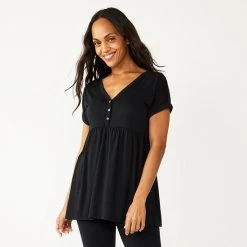 Maternity Sonoma Goods For Life® Nursing Henley Empire Top Olive Era -Sonoma Goods For Life Shop unnamed file 13653