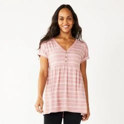 Maternity Sonoma Goods For Life® Nursing Henley Empire Top Olive Era -Sonoma Goods For Life Shop unnamed file 13656