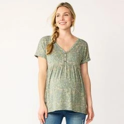 Maternity Sonoma Goods For Life® Nursing Henley Empire Top Olive Era -Sonoma Goods For Life Shop unnamed file 13658