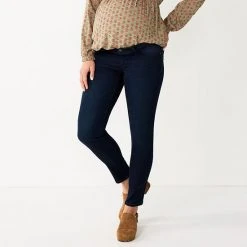 Maternity Sonoma Goods For Life® Side Panel Belly Band Jeggings Dark Wash -Sonoma Goods For Life Shop unnamed file 13679