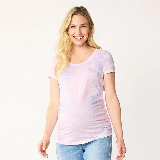 Maternity Sonoma Goods For Life® Essential Scoopneck Tee Black 18 Maternity Sonoma Goods For Life® Essential Scoopneck Tee Black - Image 16