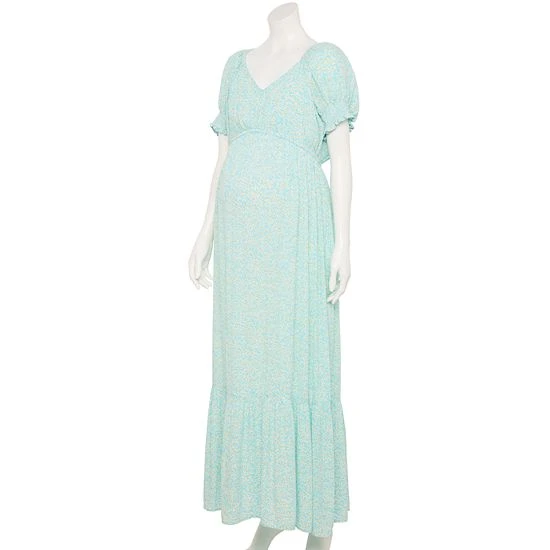 Maternity Sonoma Goods For Life® Smocked Sleeve Babydoll Maxi Dress Pink Yellow Floral 7 Maternity Sonoma Goods For Life® Smocked Sleeve Babydoll Maxi Dress Pink Yellow Floral - Image 5