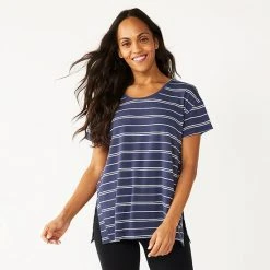 Maternity Sonoma Goods For Life® Nursing Side Slit Scoopneck Tee Pink Dye -Sonoma Goods For Life Shop unnamed file 13805