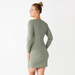 Maternity Sonoma Goods For Life® Long Sleeve Squareneck Dress Nutmeg -Sonoma Goods For Life Shop unnamed file 13819