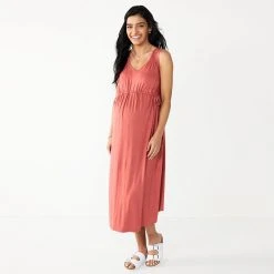 Maternity Sonoma Goods For Life® Knot Side Midi Shirt Dress Brassy Gold 9 Maternity Sonoma Goods For Life® Knot Side Midi Shirt Dress Brassy Gold -Sonoma Goods For Life Shop unnamed file 13865