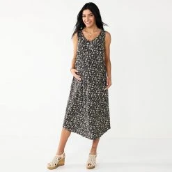 Maternity Sonoma Goods For Life® Knot Side Midi Shirt Dress Brassy Gold 10 Maternity Sonoma Goods For Life® Knot Side Midi Shirt Dress Brassy Gold -Sonoma Goods For Life Shop unnamed file 13866