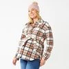 Maternity Sonoma Goods For Life® Belted Shacket Blue Plaid -Sonoma Goods For Life Shop unnamed file 13868
