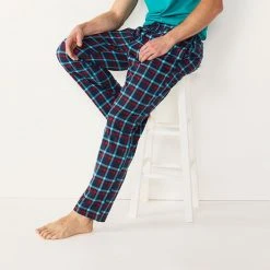 Men's Sonoma Goods For Life® Plaid Knit Pajama Pants Navy Herringbone -Sonoma Goods For Life Shop unnamed file 1388