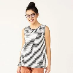 Maternity Sonoma Goods For Life® Sleeveless Tulip-Front Nursing Top Blue Dye -Sonoma Goods For Life Shop unnamed file 13903