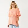 Maternity Sonoma Goods For Life® Ruffle Sleeve Empire Top Gear Blue 2 Maternity Sonoma Goods For Life® Ruffle Sleeve Empire Top Gear Blue -Sonoma Goods For Life Shop unnamed file 13946