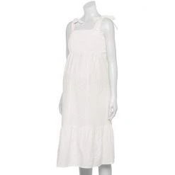Maternity Sonoma Goods For Life® Smocked Tie-Shoulder Midi Dress White 11 Maternity Sonoma Goods For Life® Smocked Tie-Shoulder Midi Dress White -Sonoma Goods For Life Shop unnamed file 13955