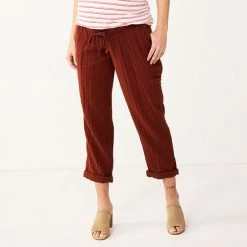 Maternity Sonoma Goods For Life® Under-The-Belly Utility Crop Pants Metal Rock -Sonoma Goods For Life Shop unnamed file 13987