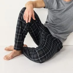 Men's Sonoma Goods For Life® Plaid Knit Pajama Pants Navy Herringbone -Sonoma Goods For Life Shop unnamed file 1399