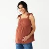 Maternity Sonoma Goods For Life® Tie-Shoulder Babydoll Top Rustic -Sonoma Goods For Life Shop unnamed file 14026