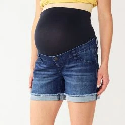 Maternity Sonoma Goods For Life® Inset Over-The-Belly Cuffed Hem Jean Shorts White 8 Maternity Sonoma Goods For Life® Inset Over-The-Belly Cuffed Hem Jean Shorts White -Sonoma Goods For Life Shop unnamed file 14077