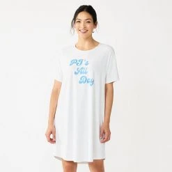 Women's Sonoma Goods For Life® Graphic Short Sleeve Sleepshirt Turq Coffee -Sonoma Goods For Life Shop unnamed file 14170