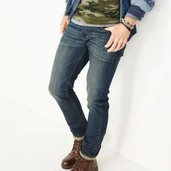 Men's Sonoma Goods For Life® Knit Straight Fit Jeans Dark Blue Wash -Sonoma Goods For Life Shop unnamed file 14208