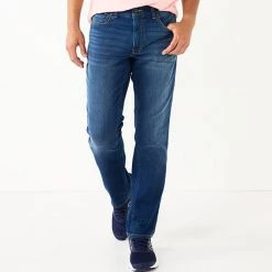 Men's Sonoma Goods For Life® Knit Straight Fit Jeans Dark Blue Wash -Sonoma Goods For Life Shop unnamed file 14209