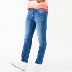 Men's Sonoma Goods For Life® Knit Straight Fit Jeans Dark Blue Wash -Sonoma Goods For Life Shop unnamed file 14212