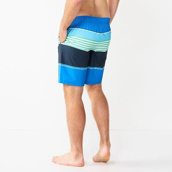 Men's Sonoma Goods For Life® E-Board Swim Trunks Sunset Palm 4 Men's Sonoma Goods For Life® E-Board Swim Trunks Sunset Palm - Image 2