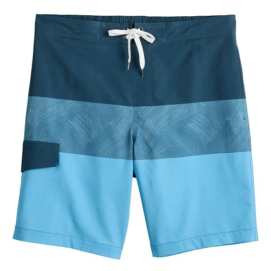 Men's Sonoma Goods For Life® E-Board Swim Trunks Sunset Palm 5 Men's Sonoma Goods For Life® E-Board Swim Trunks Sunset Palm - Image 3