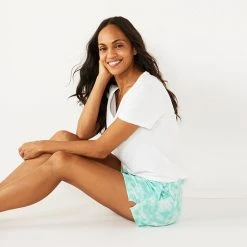 Women's Sonoma Goods For Life® Pajama Shorts Aqua Sky -Sonoma Goods For Life Shop unnamed file 14301