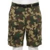 Men's Sonoma Goods For Life® Belted Outdoor Cargo Shorts Black Camo