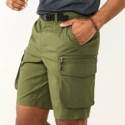 Men's Sonoma Goods For Life® Belted Outdoor Cargo Shorts Black Camo -Sonoma Goods For Life Shop unnamed file 14341