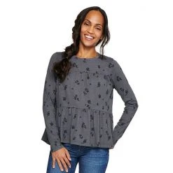 Women's Sonoma Goods For Life® Slubbed Tiered Long Sleeve Top Cream -Sonoma Goods For Life Shop unnamed file 14360