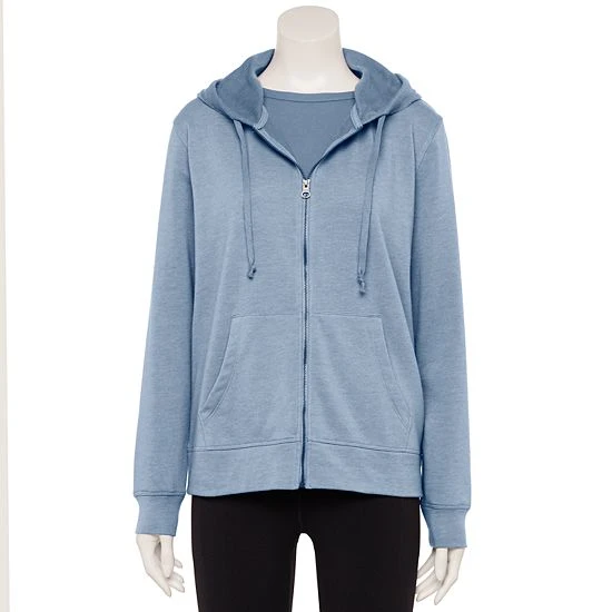 Women's Sonoma Goods For Life® Favorite Zip Front Hoodie Black 7 Women's Sonoma Goods For Life® Favorite Zip Front Hoodie Black - Image 5