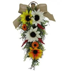 Sonoma Goods For Life® Artificial Sunflower Teardrop Wall Decor