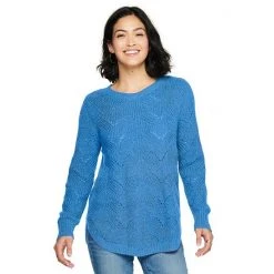 Women's Sonoma Goods For Life® Cozy Wave-Stitch Crewneck Sweater Black -Sonoma Goods For Life Shop unnamed file 14537
