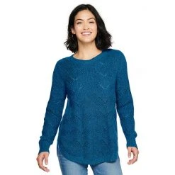Women's Sonoma Goods For Life® Cozy Wave-Stitch Crewneck Sweater Black -Sonoma Goods For Life Shop unnamed file 14542