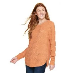 Women's Sonoma Goods For Life® Cozy Wave-Stitch Crewneck Sweater Black -Sonoma Goods For Life Shop unnamed file 14548