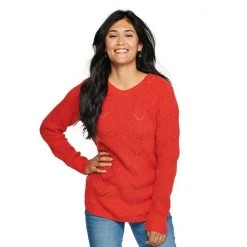 Women's Sonoma Goods For Life® Cozy Wave-Stitch Crewneck Sweater Black -Sonoma Goods For Life Shop unnamed file 14549
