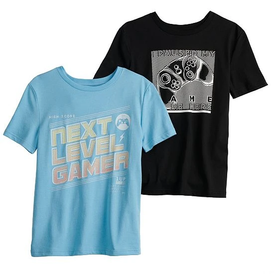 Boys 8-20 Sonoma Goods For Life® Everyday Graphic Tee 2-Pack Set Gaming 7 Boys 8-20 Sonoma Goods For Life® Everyday Graphic Tee 2-Pack Set Gaming - Image 5