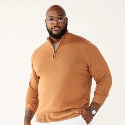 Big & Tall Sonoma Goods For Life® Quarter-Zip Sweater Storm Blue -Sonoma Goods For Life Shop unnamed file 1459