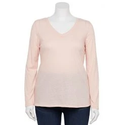 Plus Size Sonoma Goods For Life® Favorite V-Neck Long-Sleeve Tee White 33 Plus Size Sonoma Goods For Life® Favorite V-Neck Long-Sleeve Tee White -Sonoma Goods For Life Shop unnamed file 14596