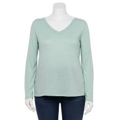 Plus Size Sonoma Goods For Life® Favorite V-Neck Long-Sleeve Tee White 36 Plus Size Sonoma Goods For Life® Favorite V-Neck Long-Sleeve Tee White -Sonoma Goods For Life Shop unnamed file 14599