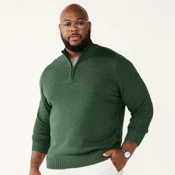 Big & Tall Sonoma Goods For Life® Quarter-Zip Sweater Storm Blue -Sonoma Goods For Life Shop unnamed file 1460