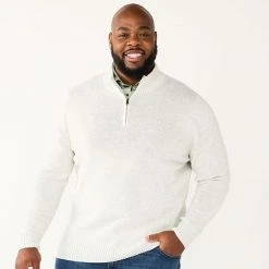 Big & Tall Sonoma Goods For Life® Quarter-Zip Sweater Storm Blue -Sonoma Goods For Life Shop unnamed file 1461