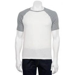 Men's Sonoma Goods For Life® Raglan Tee Grey White Raglan