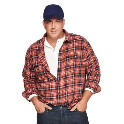 Big & Tall Sonoma Goods For Life® Regular-Fit Flannel Button-Down Shirt Olive Black Buff -Sonoma Goods For Life Shop unnamed file 14683