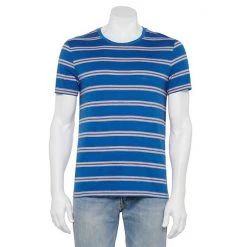 Men's Sonoma Goods For Life® Striped Crewneck Tee Blue Peach Stripe -Sonoma Goods For Life Shop unnamed file 14796