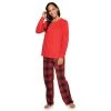 Women's Sonoma Goods For Life® Microfleece Pajama Set Pink Plaid