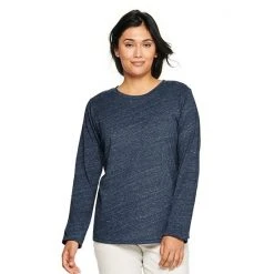 Women's Sonoma Goods For Life® Long Sleeve Crewneck Tee Gray Heart