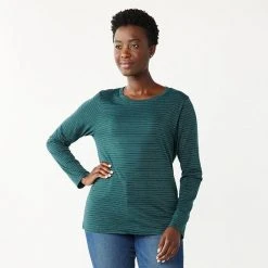 Women's Sonoma Goods For Life® Long Sleeve Crewneck Tee Gray Heart -Sonoma Goods For Life Shop unnamed file 14847