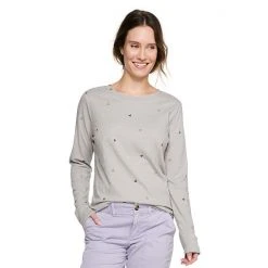 Women's Sonoma Goods For Life® Long Sleeve Crewneck Tee Gray Heart -Sonoma Goods For Life Shop unnamed file 14858