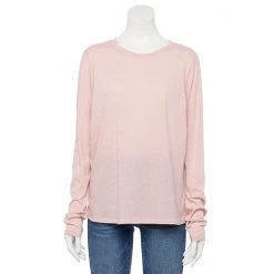 Women's Sonoma Goods For Life® Long Sleeve Crewneck Tee Gray Heart -Sonoma Goods For Life Shop unnamed file 14863