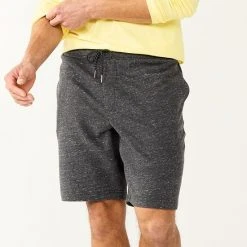 Men's Sonoma Goods For Life® 7" Flex-Wear Knit Jogger Shorts Black